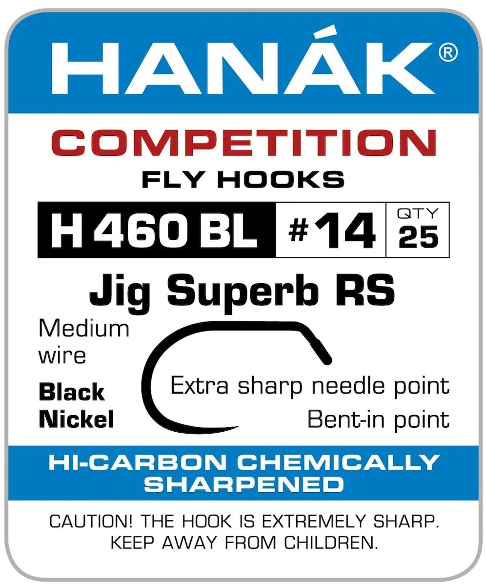 Hanak H 460 BL Jig Superb RS Nymph Haken