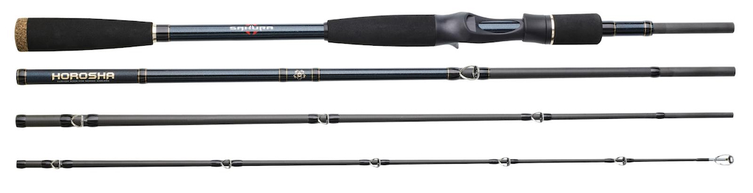 P-27523_Sakura_Korosha_Travel_Baitcaster_Spinnrute_ SAKURA HOROSHA Travel Baitcastrute 4-teilig Reiserute