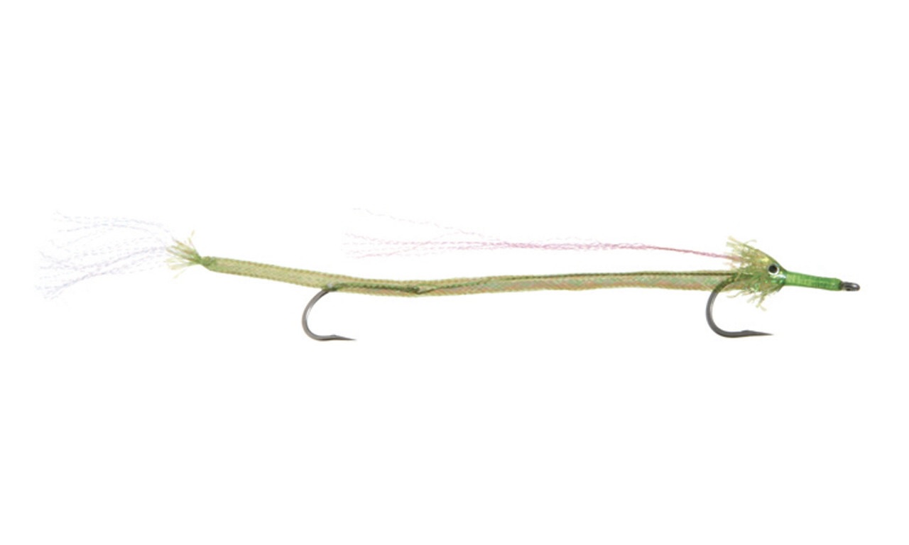 Umpqua Saltwater Fly Cuda Flourescent Green Tandem #2/0