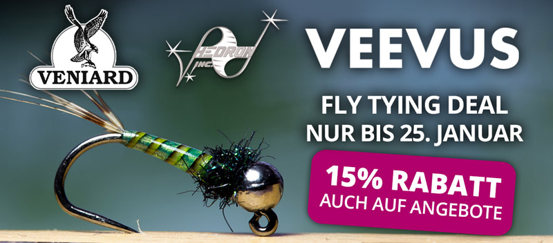 Fly Tying Deal: 15% auf Veniard, Hedron & Veevus bis 25.01.