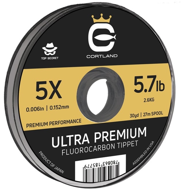 Cortland Ultra Premium Fluorocarbon Tippet Ultra Clear Vorfachmaterial 30 yds
