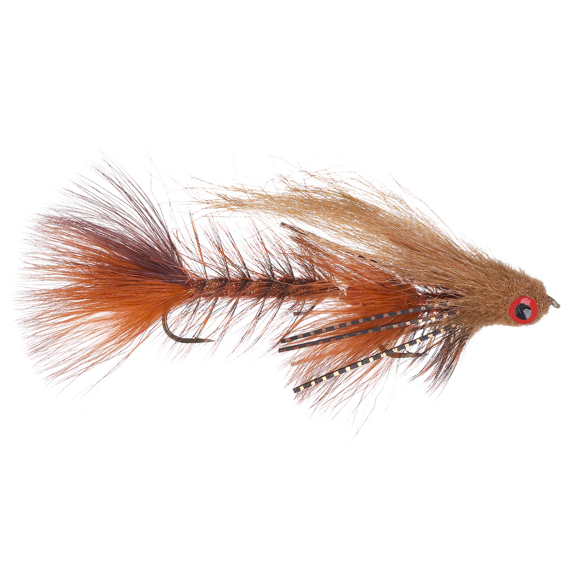 Umpqua Streamer Double Gonga Rust #4 x #4