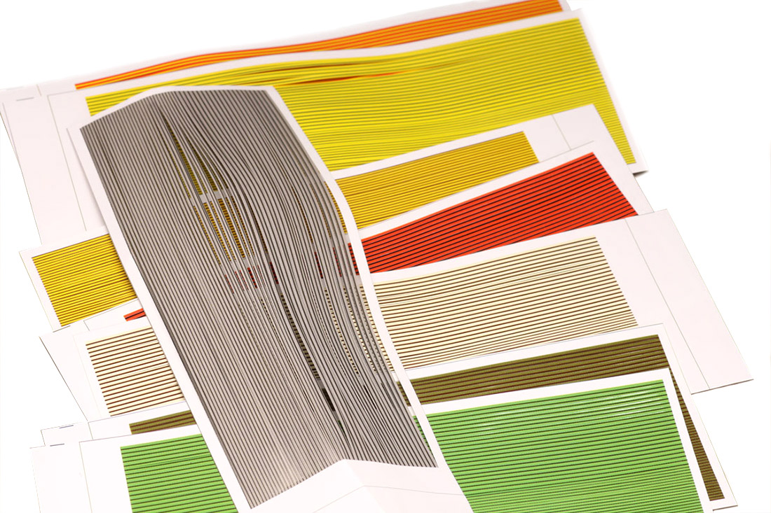 Hareline Synthetic Quill Body Wrap Streifen