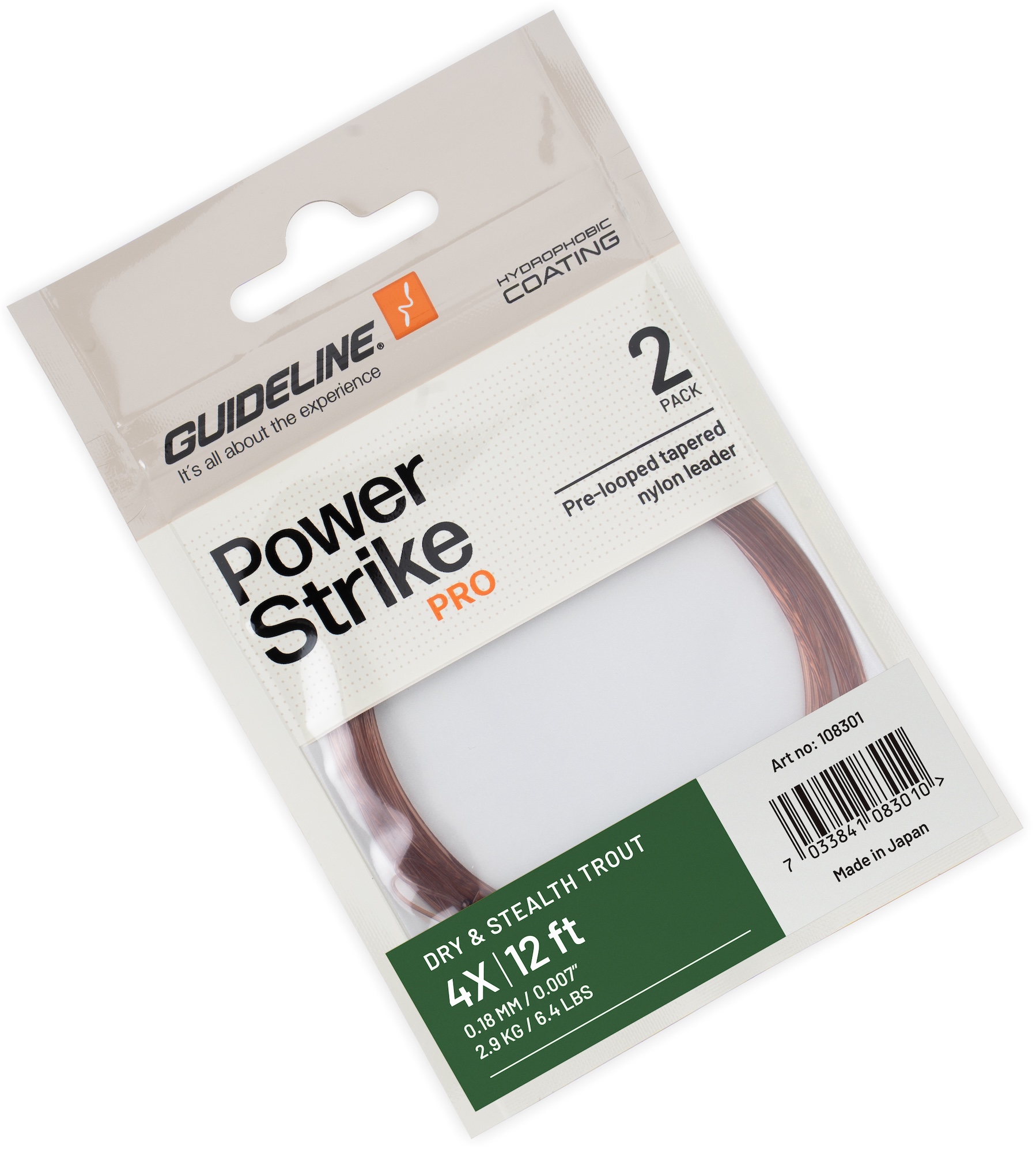 Guideline Dry & Stealth Trout 12 ft Tapered Leader Vorfach