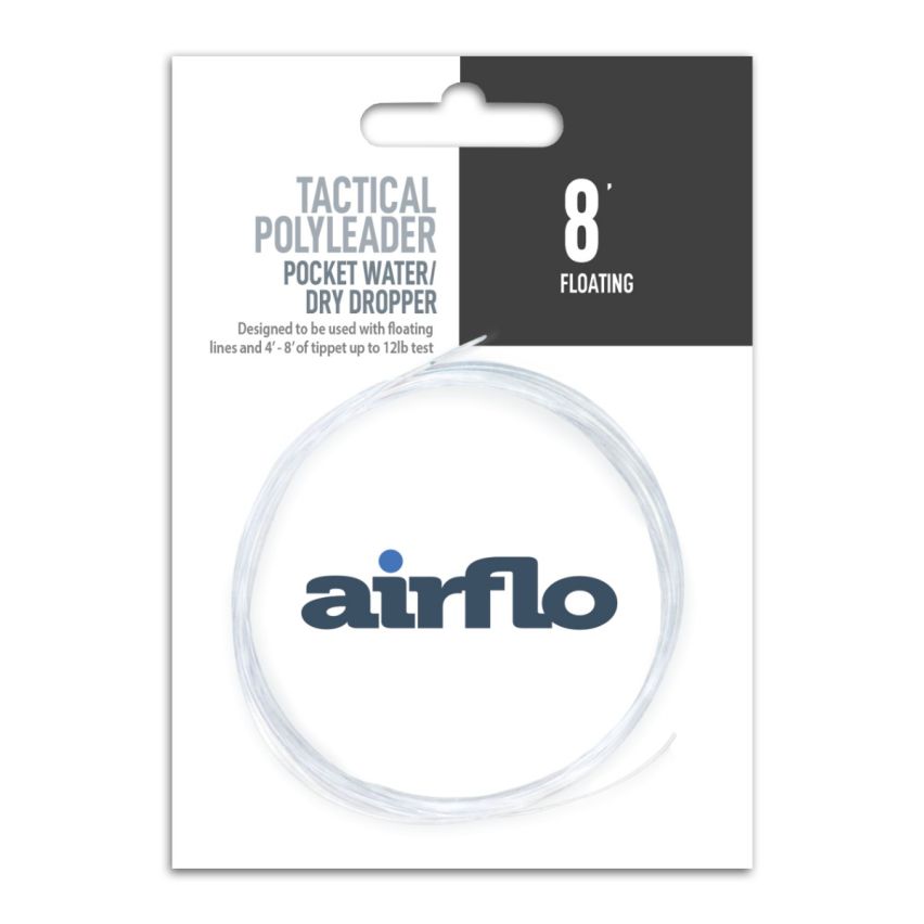 Airflo Tactical Polyleader - Pocket Water Dryfly & Dropper 8 ft Clear Floating Airflo Tactical Polyleader - Pocket Water Dryfly & Dropper 8 ft Clear Floating