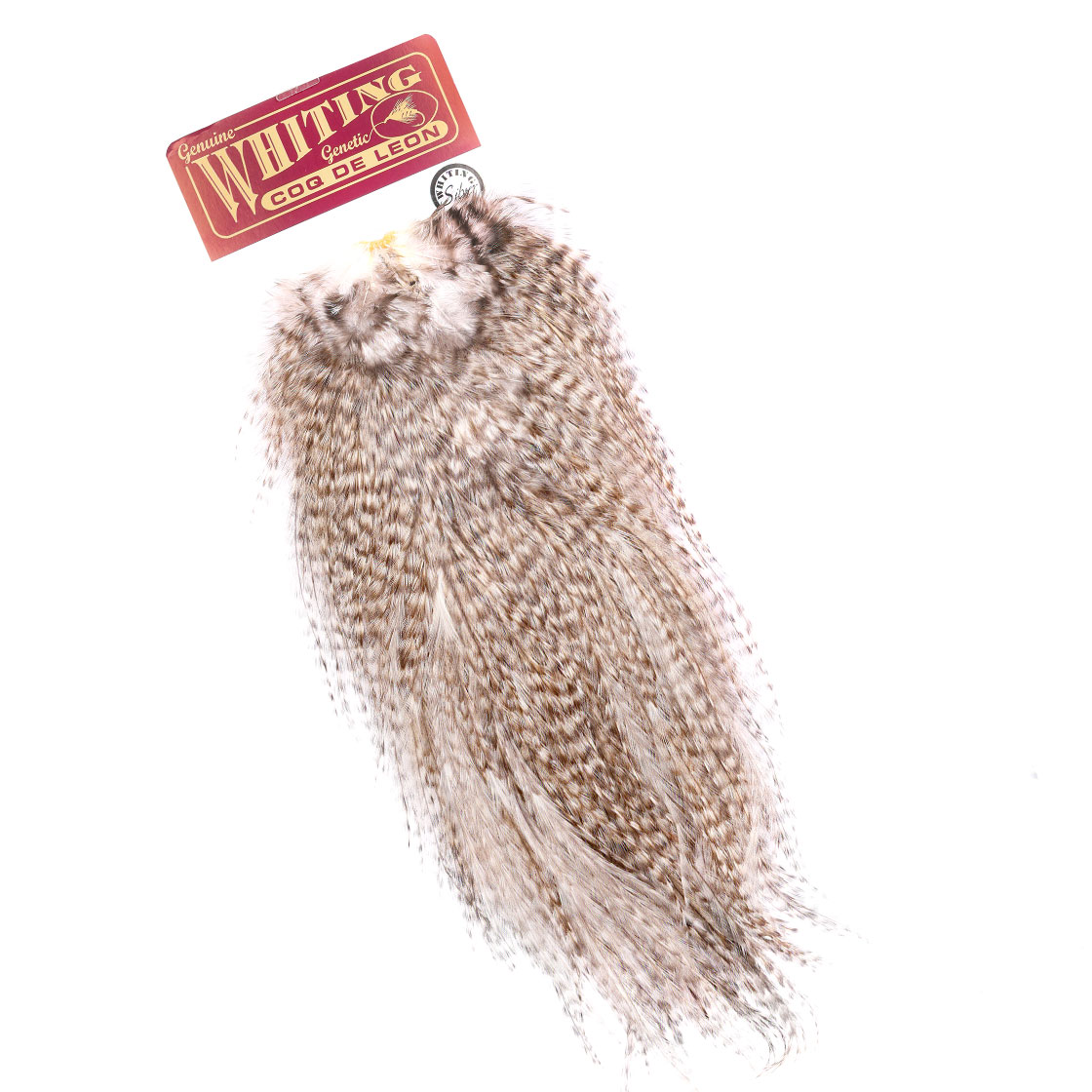 Whiting Coq de Leon Silver Grade Saddle Grizzly pardo