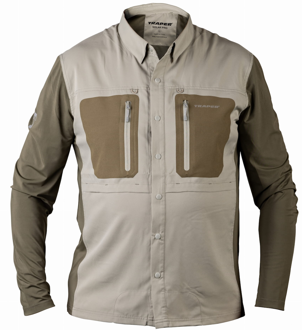 Traper Solar Pro UPF 50+ Fishing Shirt Light Olive