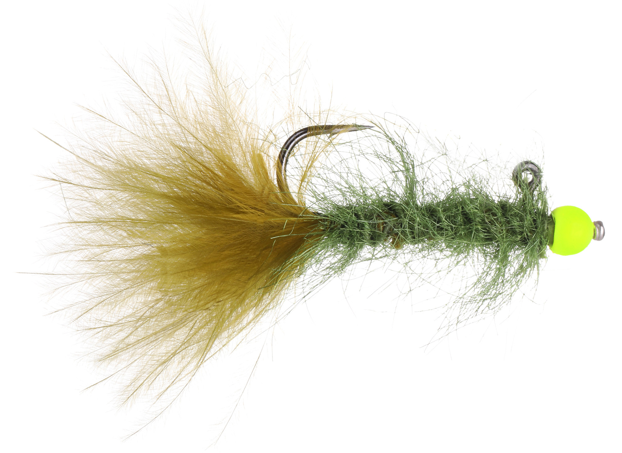 Fulling Mill Balanced Leech Olive and Chartreuse #8