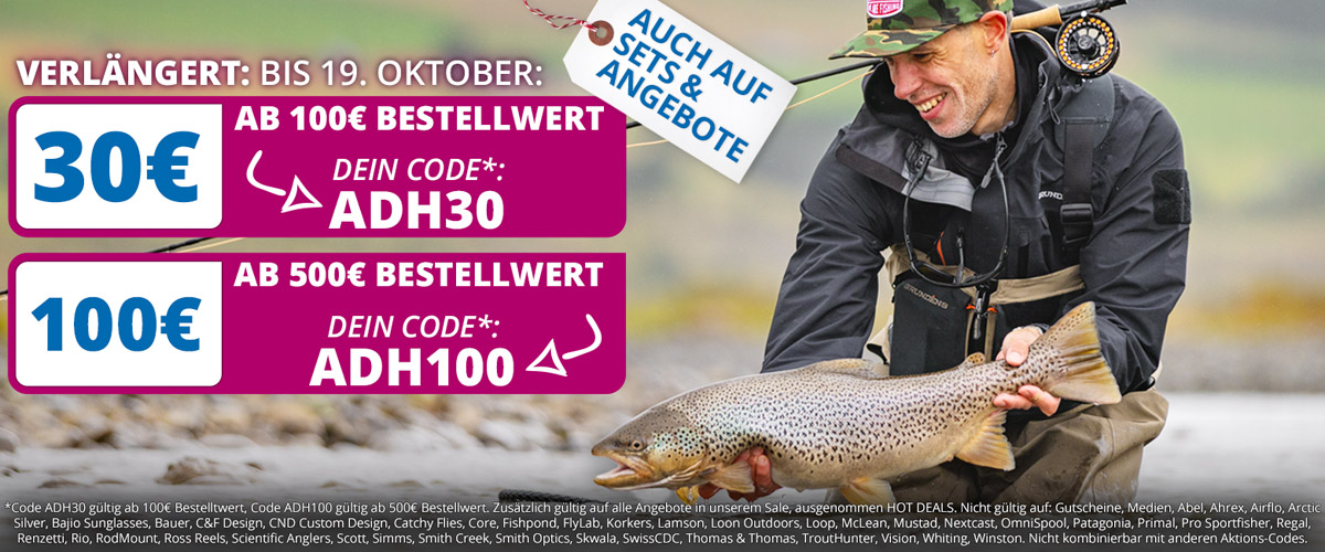Zwei Gutscheine: 30€ oder 100€ mit ADH30 oder ADH100