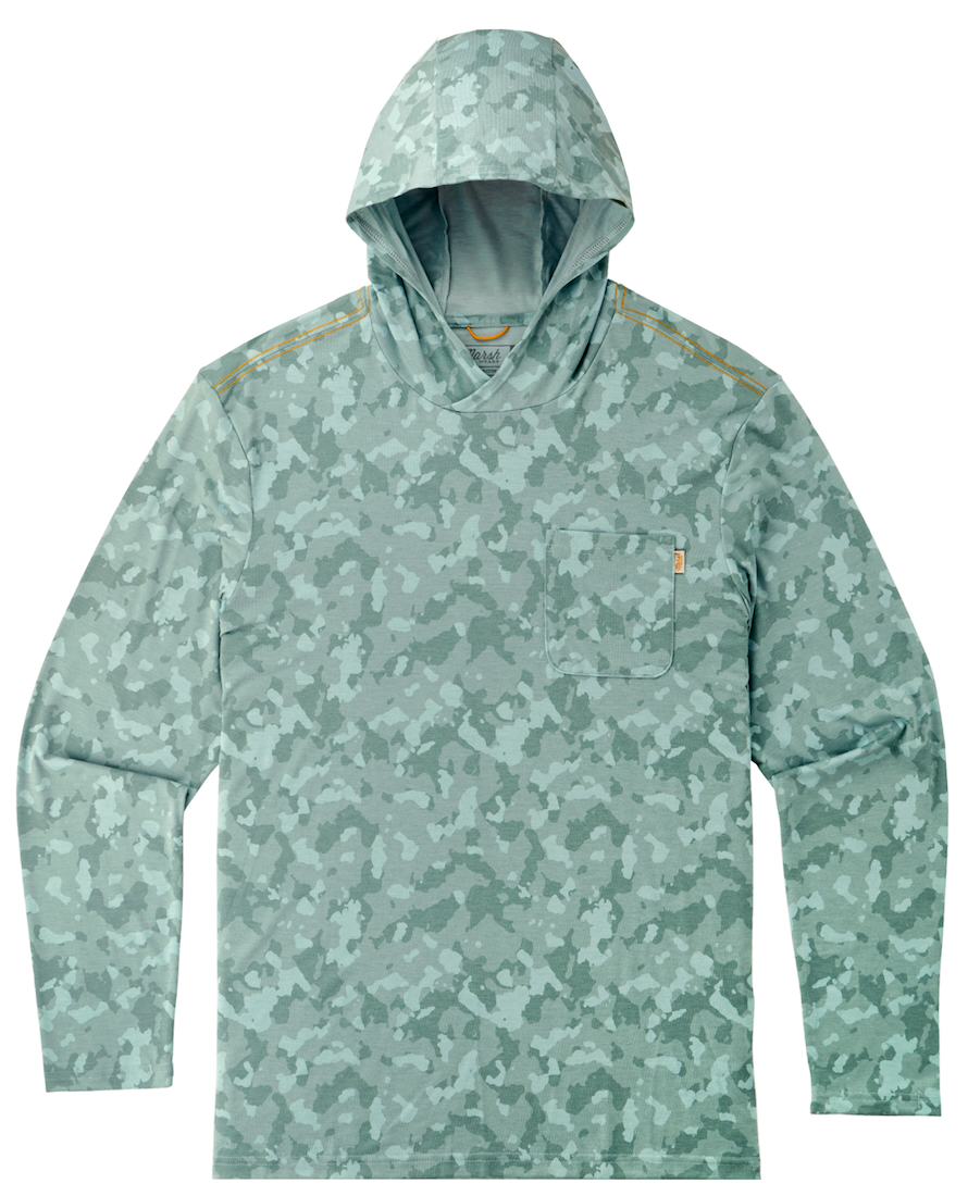 P-29417_Marsh_Wear_Buxton_Hagood_Hoody_Foxhole_Camo_ Marsh Wear Buxton Hagood Hoody UPF 40+ Sun Protection Trellis Foxhole Camo