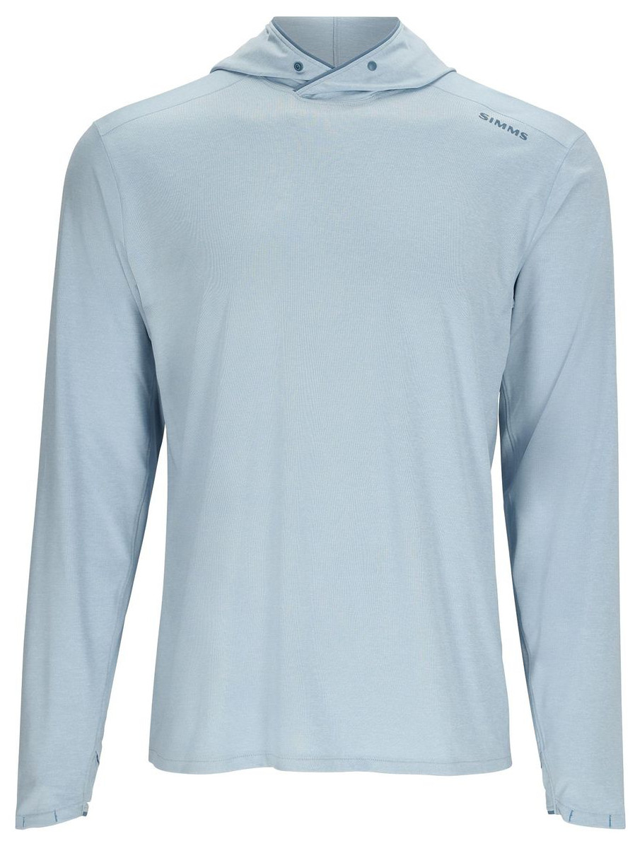 Simms Solarflex Hoody Langarmhemd steel blue heather