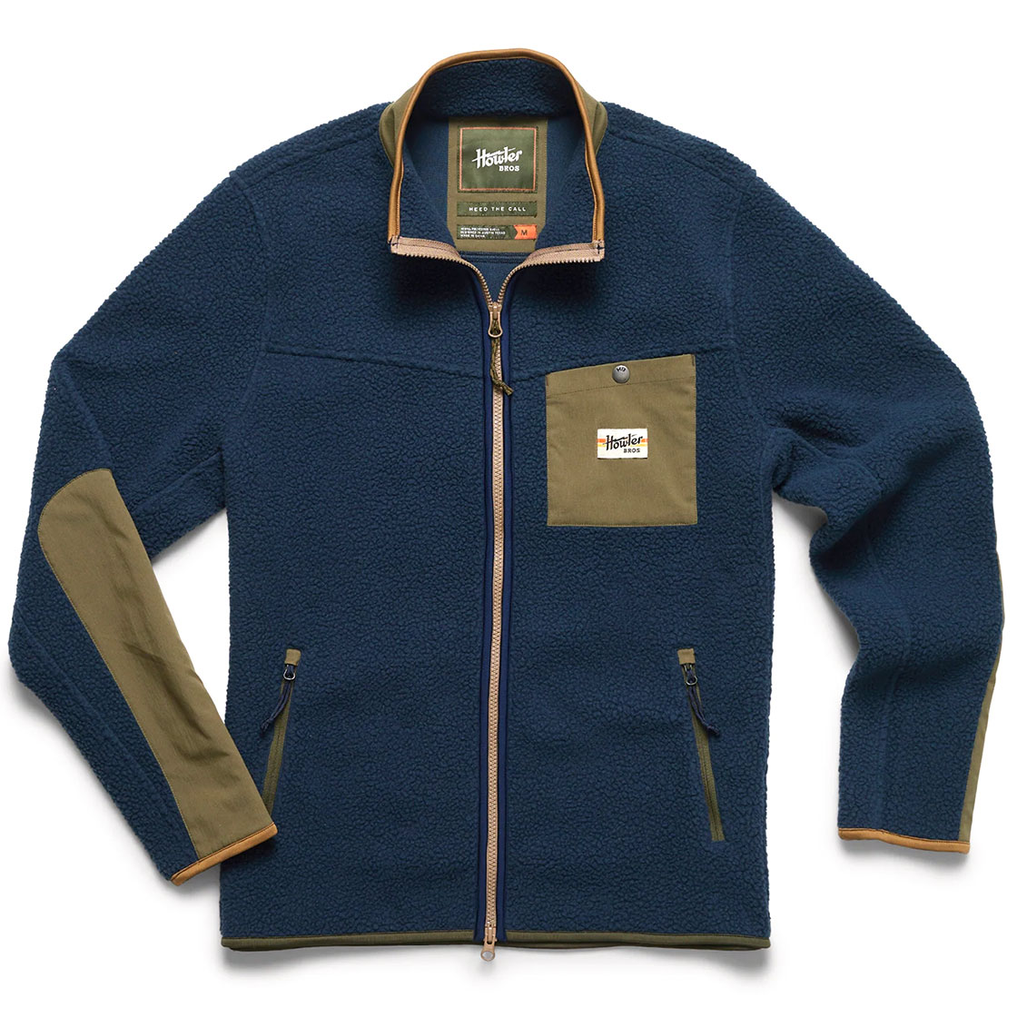 Howler_Brothers_Chisos_midweight_Fleece_Jacket_station_blue_1 Howler Brothers Chisos midweight Fleece Jacket - station blue