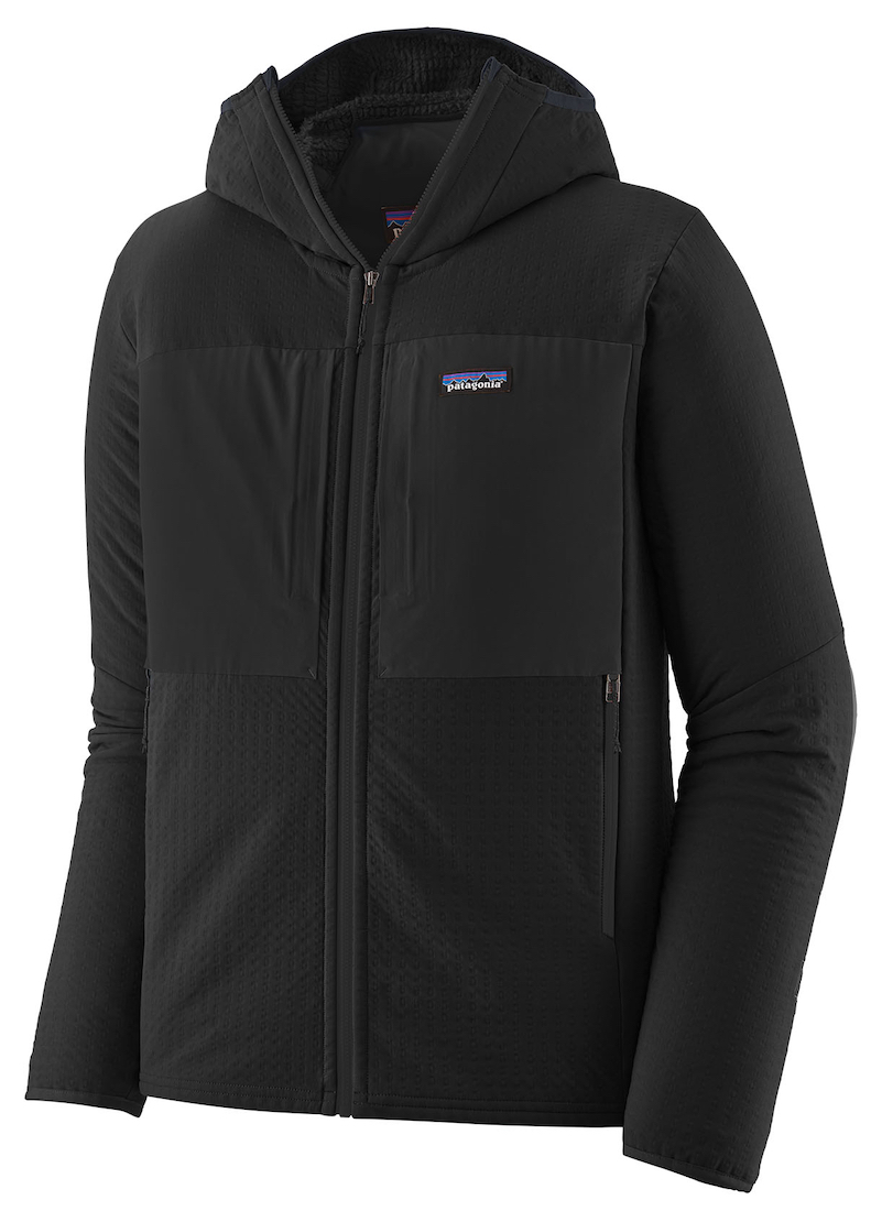 P-25180_Patagonia_R2_TechFace_Hoody_BLK_3 Patagonia M's R2 TechFace Hoody Fleecejacke BLK