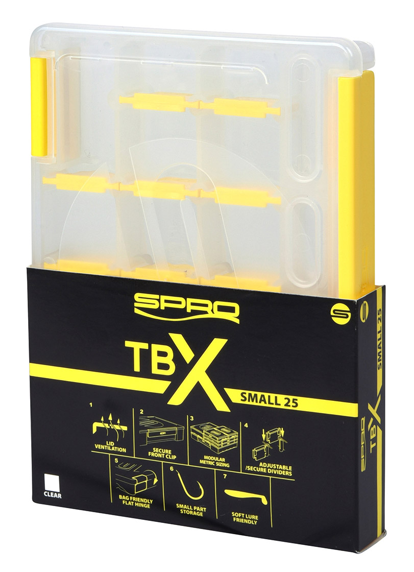 Spro_TBX_25S_Clear_Box_3 Spro TBX Small 25 Clear Tackle Box 17,5 x 12,5 x 2,5 cm