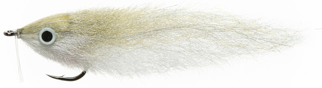 Enrico Puglisi FLOATING MINNOW STREAMER - GREY / WHITE - #2/0