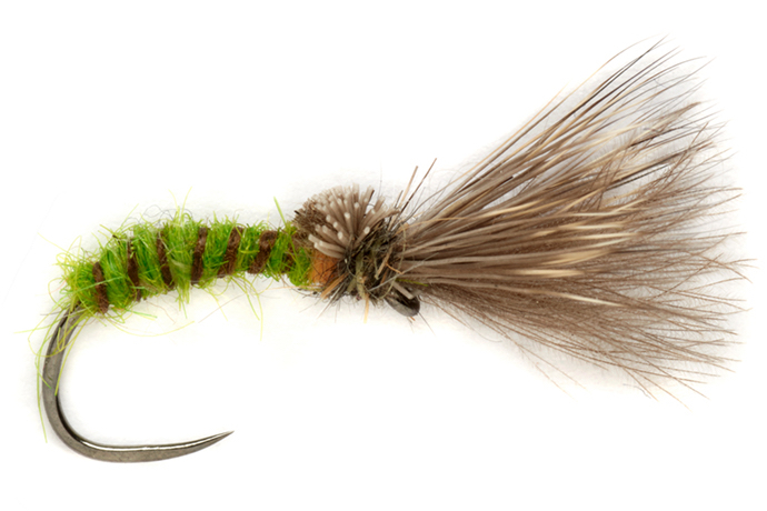 Fulling Mill Trockenfliege - Procter's Caddis Emerger Green Barbless