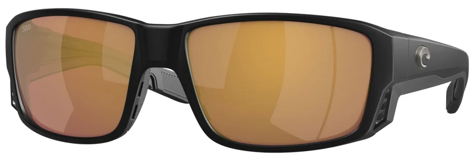 Costa Polarisationsbrille Tuna Alley Pro Matte Black (Gold Mirror 580G)