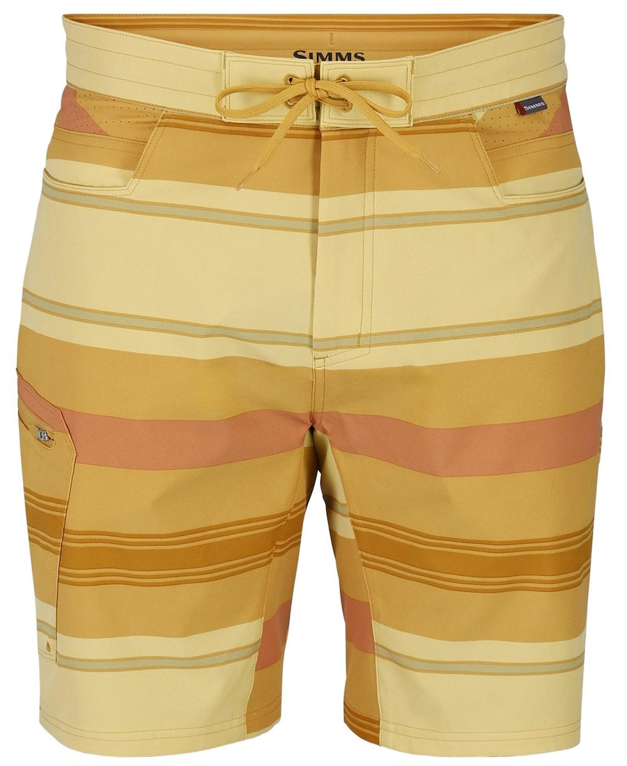 Simms Seamount Board & Wetwading Short Baltic Amber Stripe