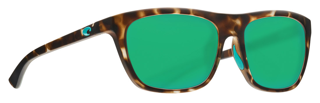 costa_cheeca_matte_shadow_tortoise_green_mirror_2 Costa Polarisationsbrille Cheeca Matte Shadow Tortoise (Green Mirror 580P)