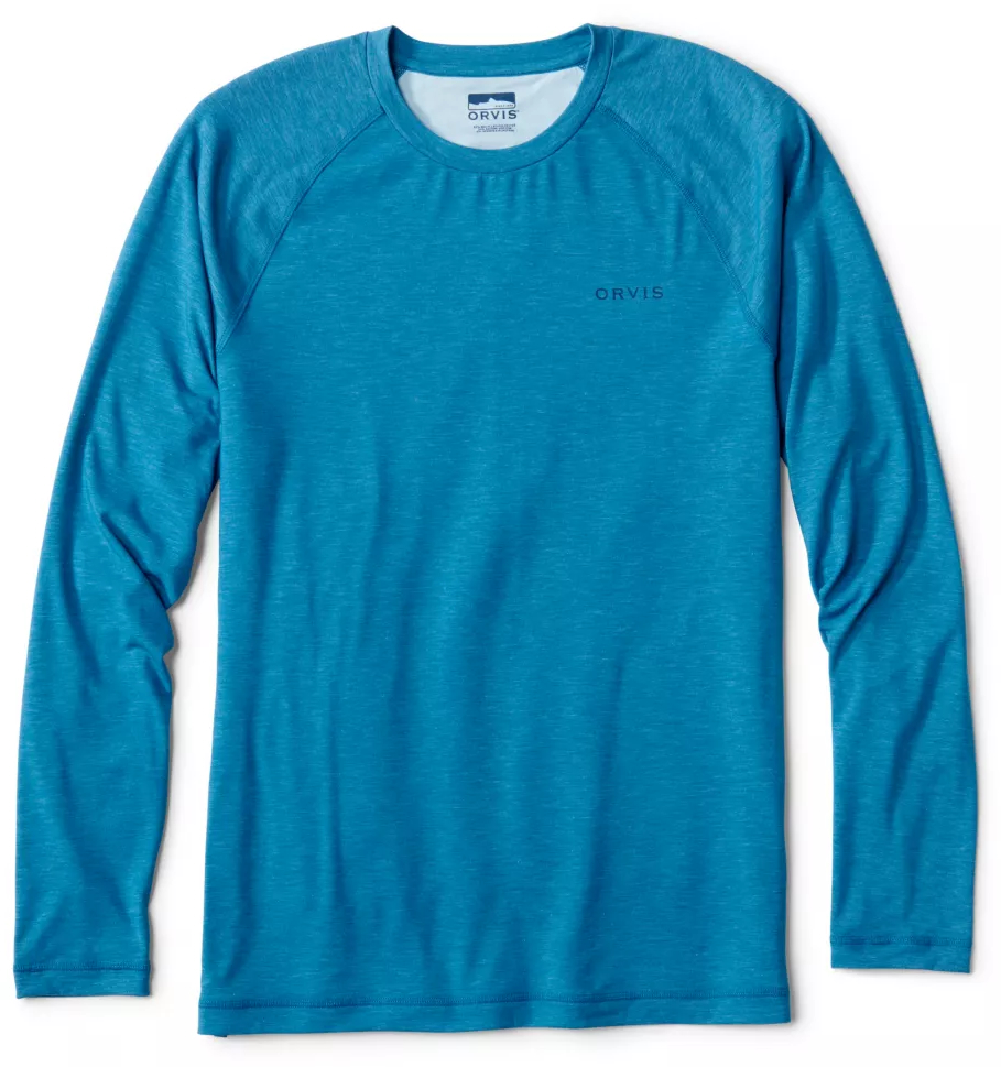 Orvis Dricast Sunshirt UPF 50+ Sonnenschutz Hemd pacific blue