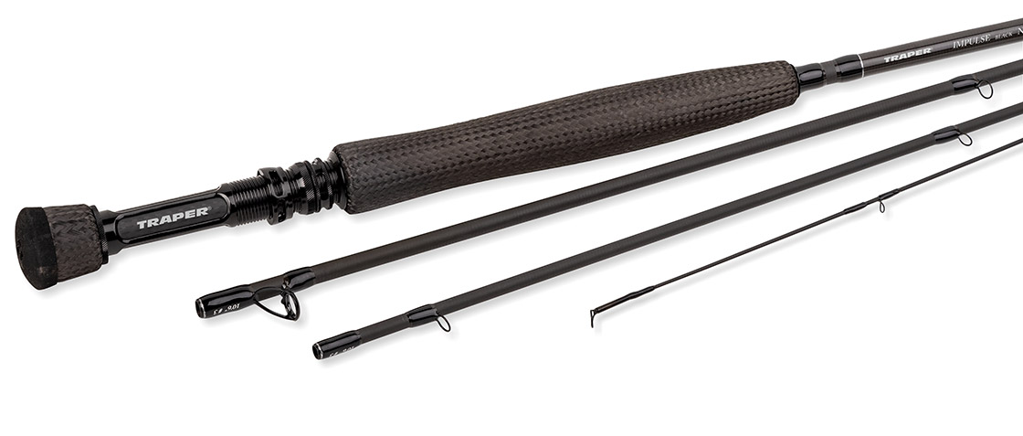 Traper Impulse Black Nymph Carbon Handle Einhand Fliegenrute