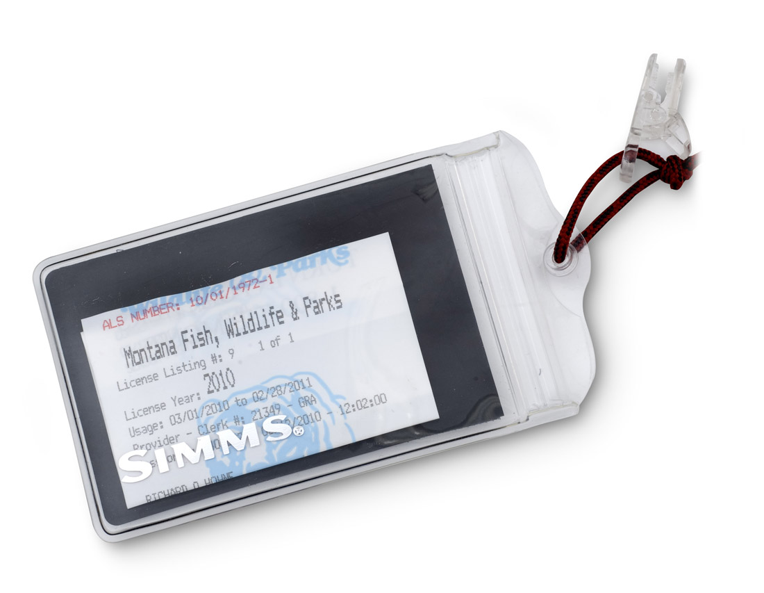 Simms Waterproof License Holder wasserfeste Dokumenten-Aufbewahrung