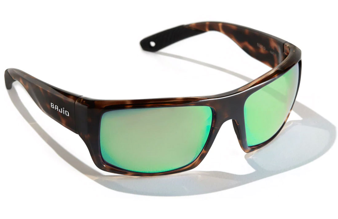 Bajio Polarisationsbrille Nato - Dark Tort Gloss (Green Mirror PC)