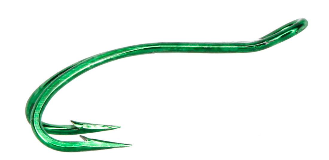 Partridge CS16U/2 Patriot Salmon Up-Eye Doppelhaken green