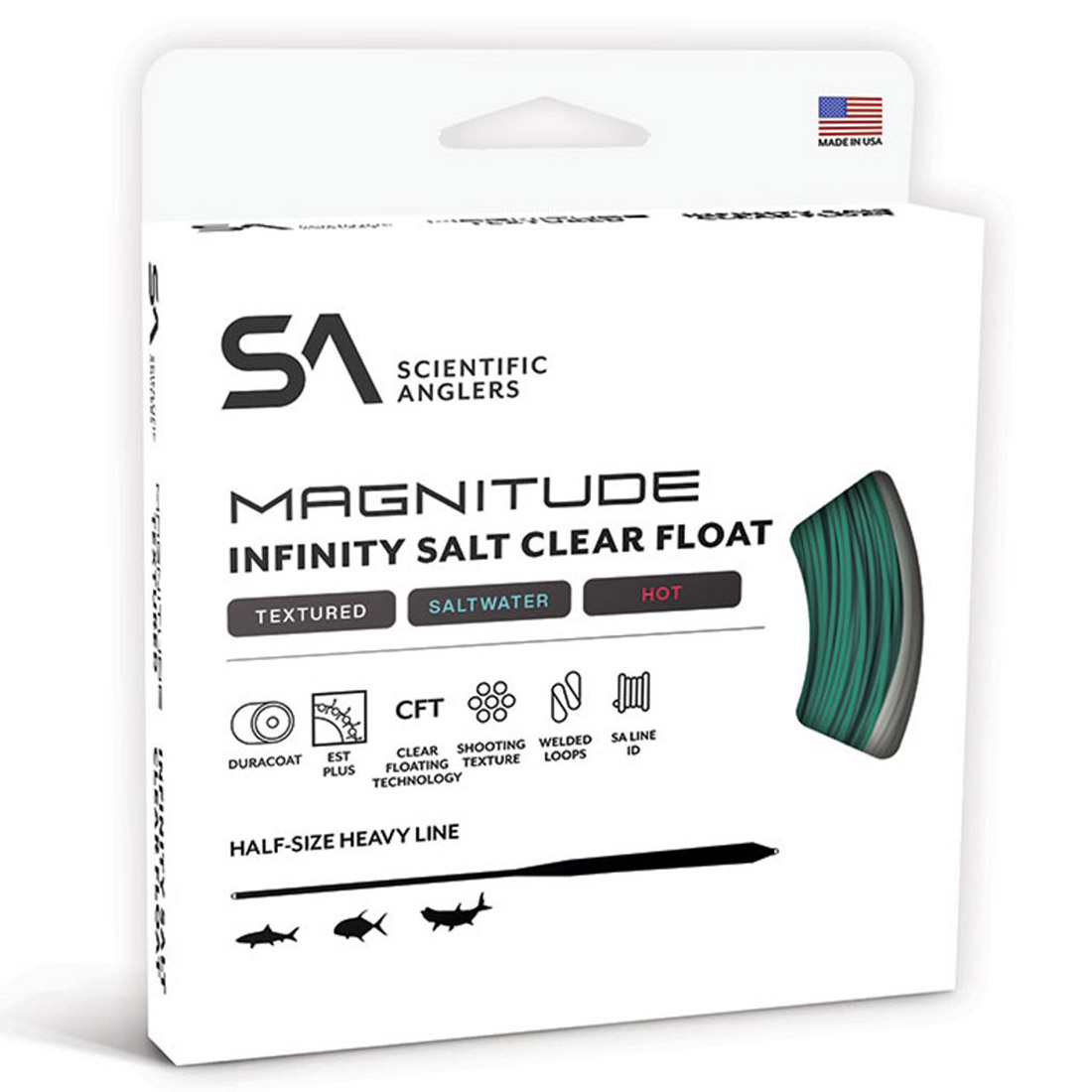 Scientific Anglers Magnitude Infinity Salt Aqua/Clear Fliegenschnur