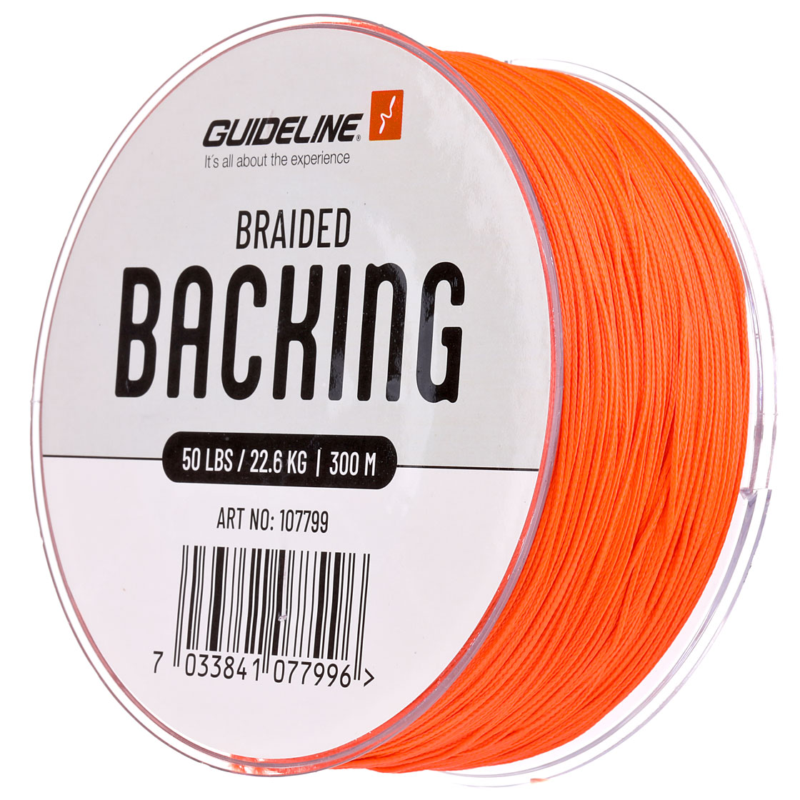 P-23788_guideline_backing_50lbs_orange Guideline Braided Backing 50 lbs 300 m orange