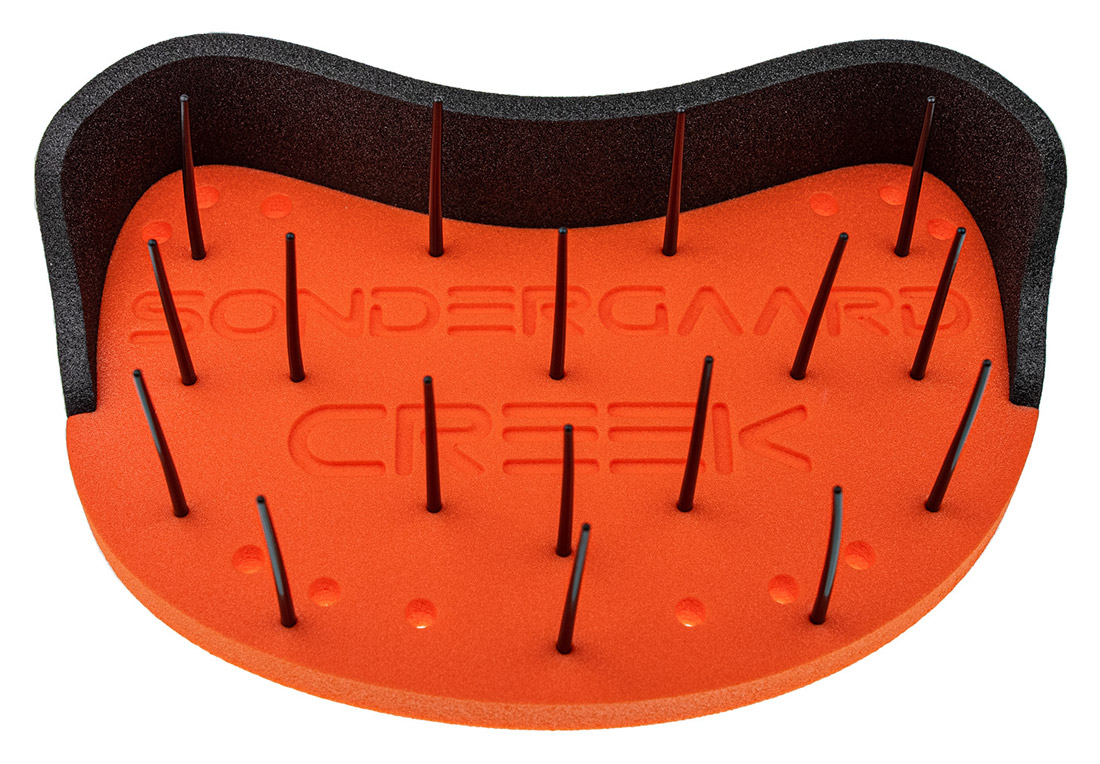 Sondergaard Schnurkorb Creek Stripping Basket black & orange