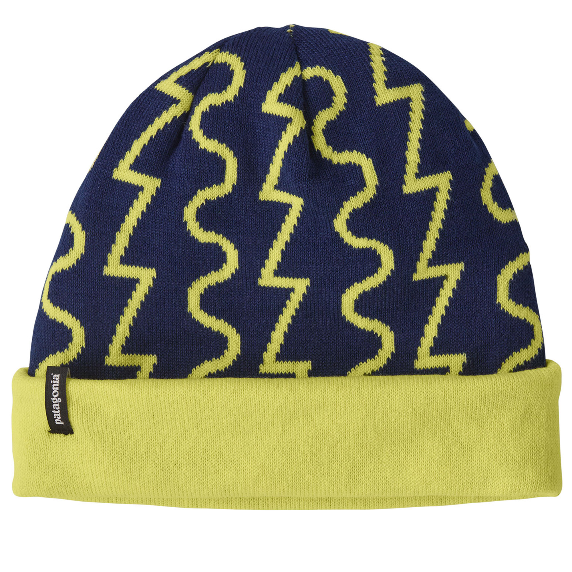 Patagonia PowSlayer Beanie Mütze FTRC - Fresh Tracks Clement Blue