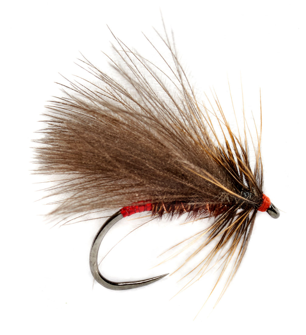 Fulling Mill Trockenfliege - Roza's Red Butt Caddis Barbless