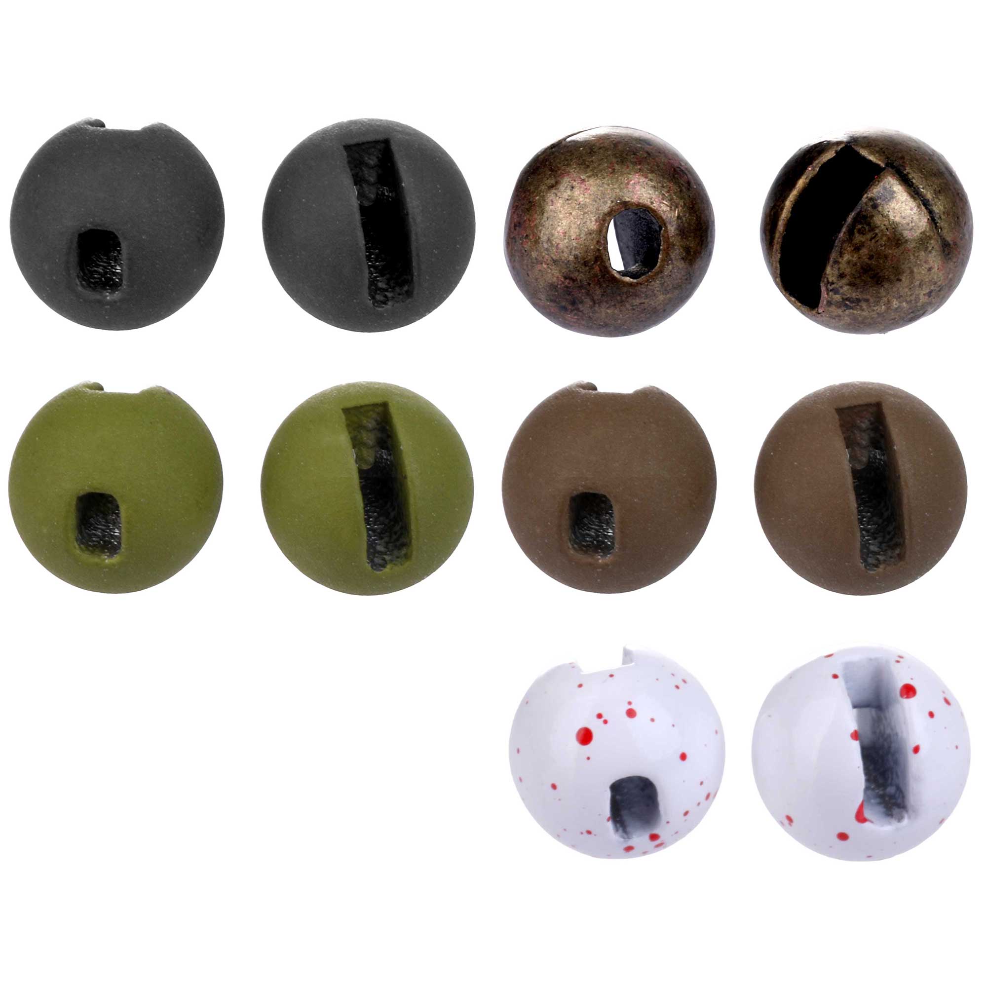 Hanak Tungsten Beads New Round+ Schlitzperlen