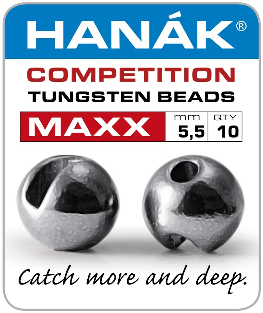 Hanak Tungsten Beads MAXX+ Schlitzperlen extra schwer black nickel