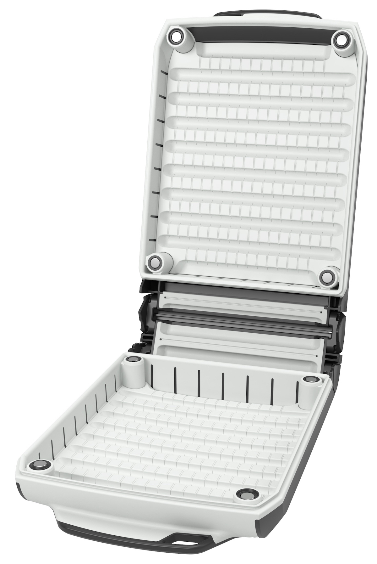 P-22830_Loop_opti_160_Universal_FlyBox_Grey Loop Opti 160 Universal Fly Box Fliegenbox carbon grey