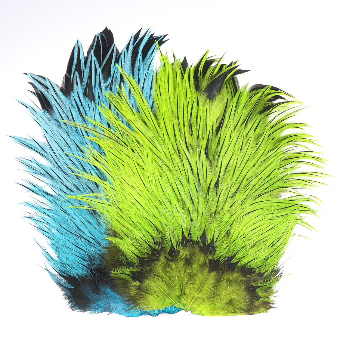 Whiting Brahma Rooster Saddle Badger