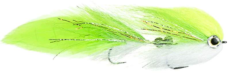 MFC Grajewski's Yard Sale Charteuse & White Tandem Streamer MFC Grajewski's Yard Sale Charteuse & White Tandem Streamer