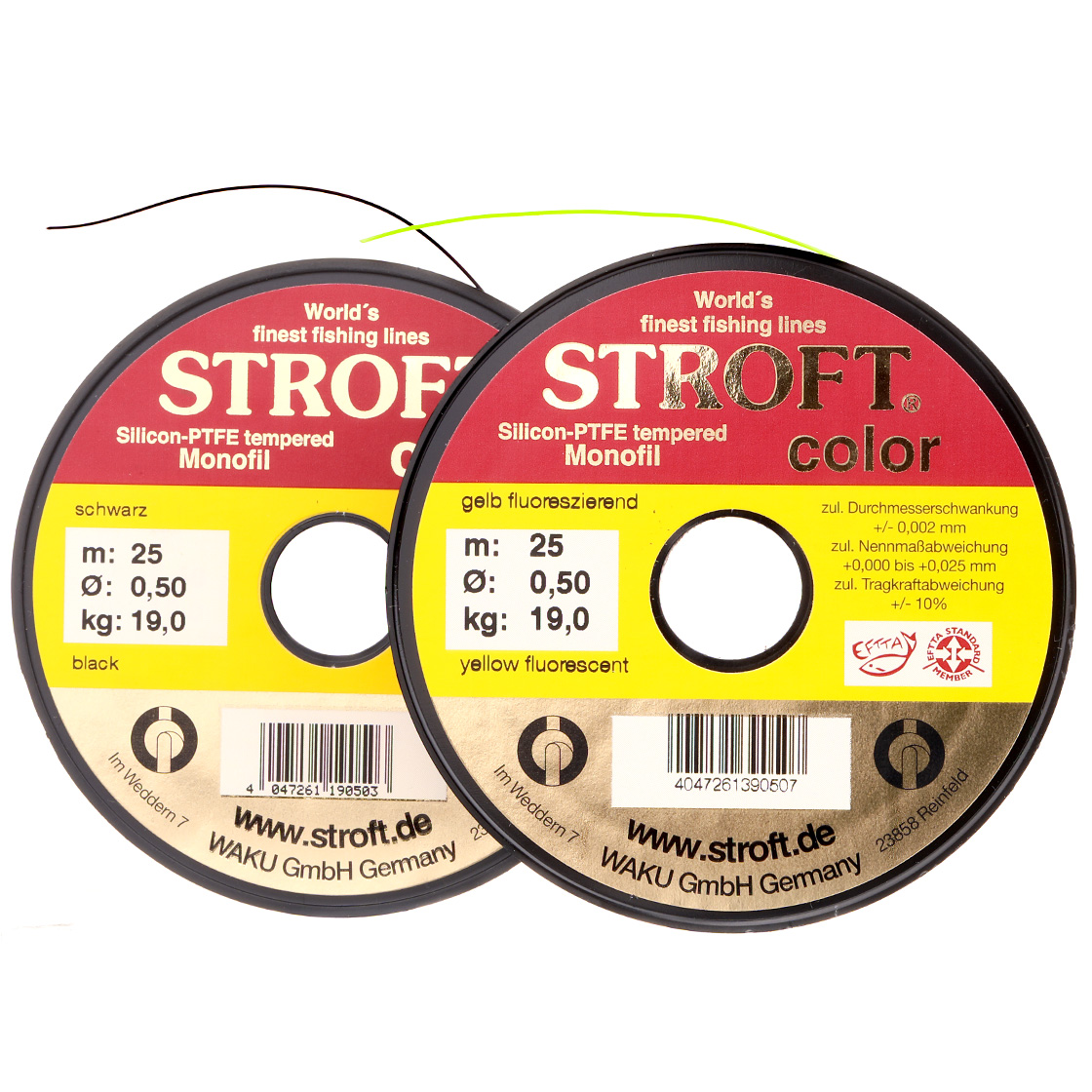 P-09370_Stroft-Color-Vorfachmaterial-Indicator-Line-Sichthilfe-25-m_Spule_ Stroft Color Vorfachmaterial Indicator Line Sichthilfe 25 m/Spule