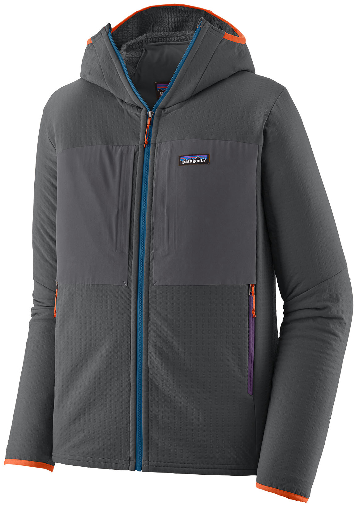 Patagonia R2 TechFace Hoody Fleecejacke FGE - Forge Grey