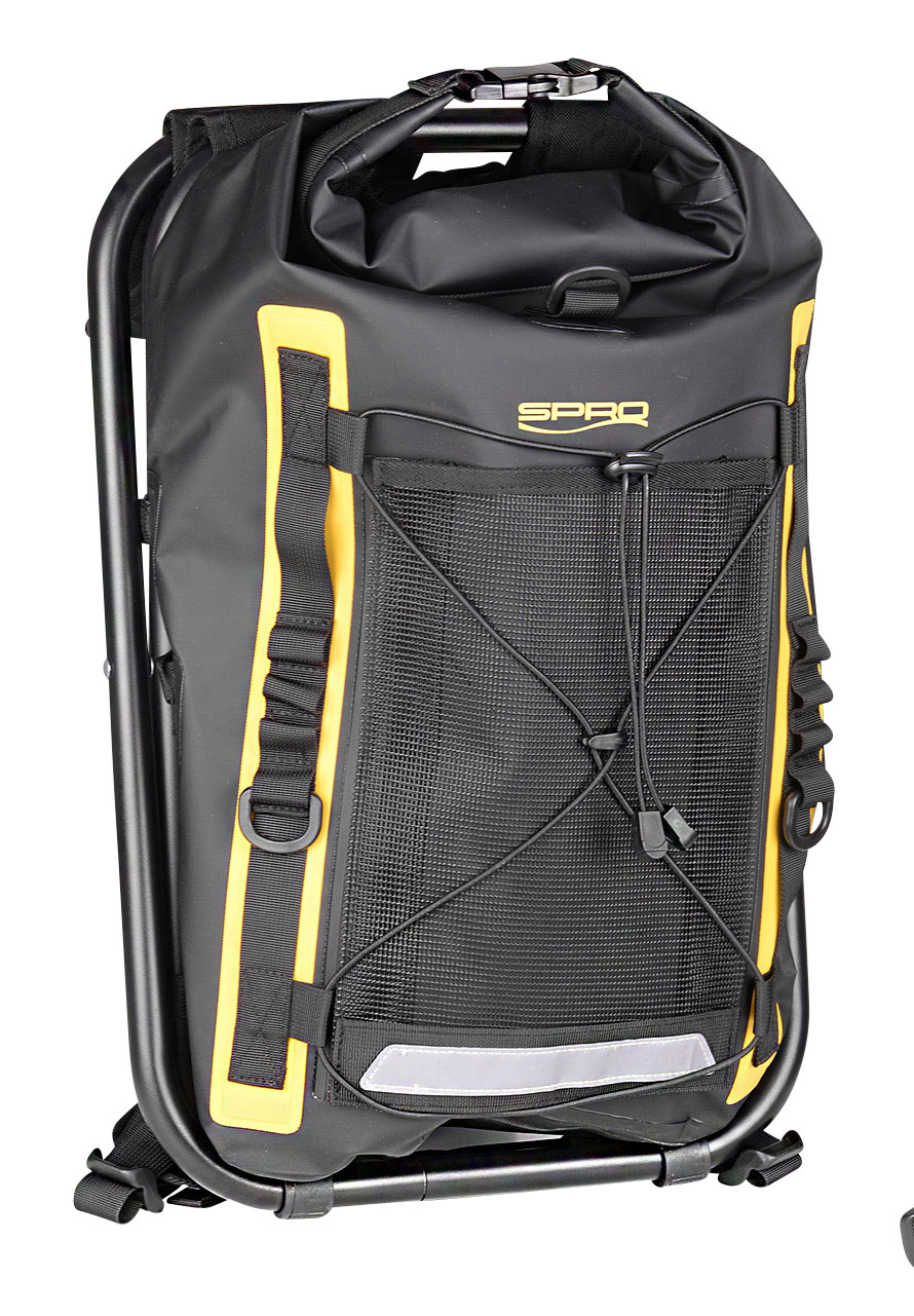 SPRO wasserdichter 40 Liter Rucksack mit Stuhl SITPAK 40
