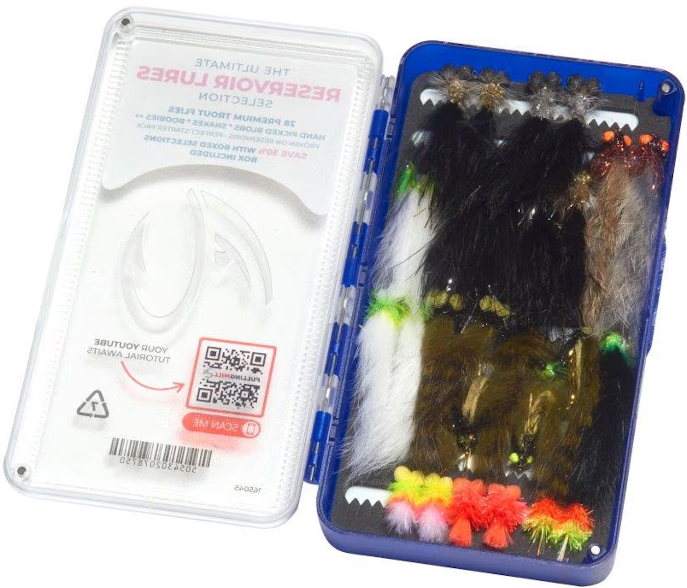 Fulling Mill Ultimate Reservoir Lures Stillwater Fliegenset mit Fliegenbox