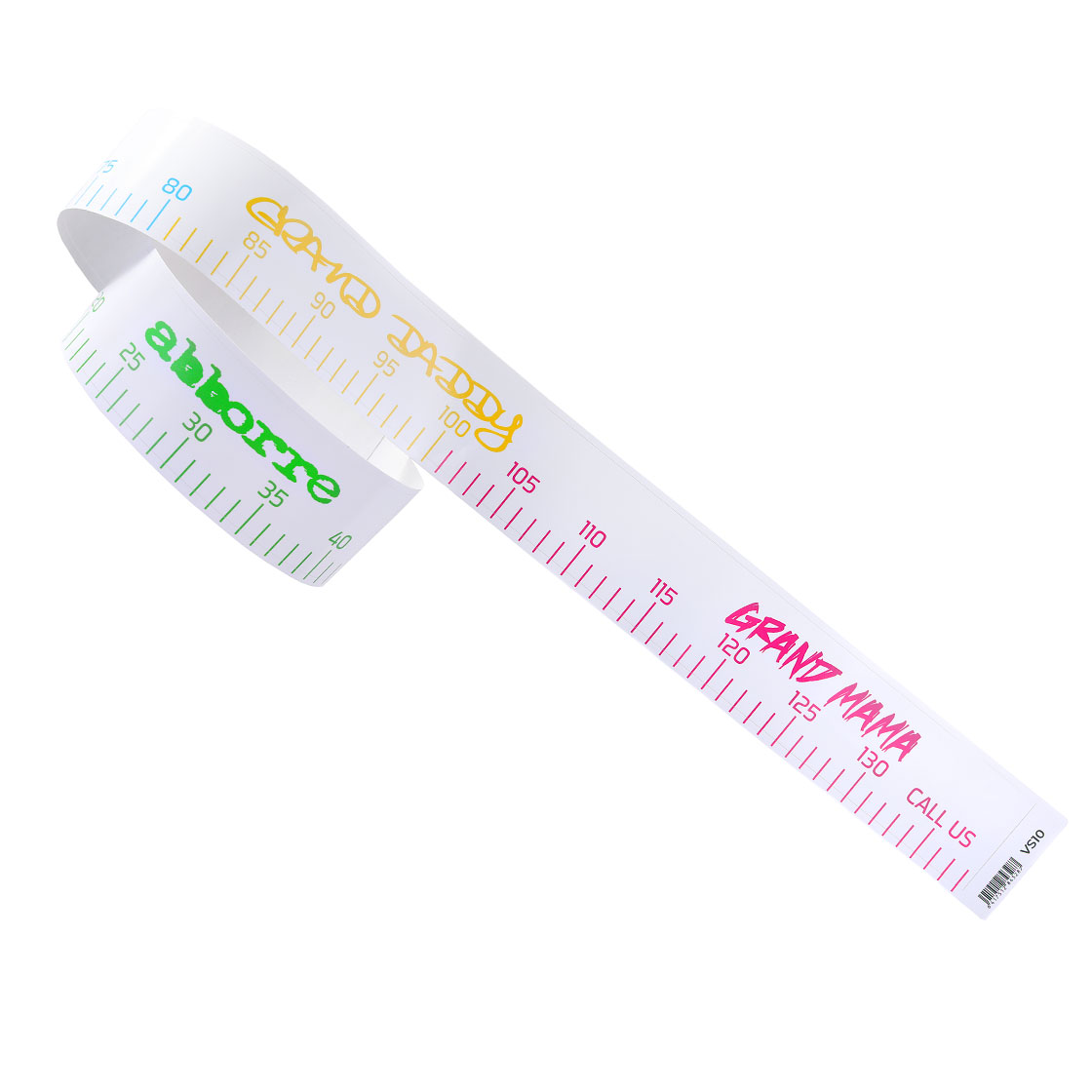 Vision Fish Measure Sticker Rectangular 140x6,5 cm Aufkleber