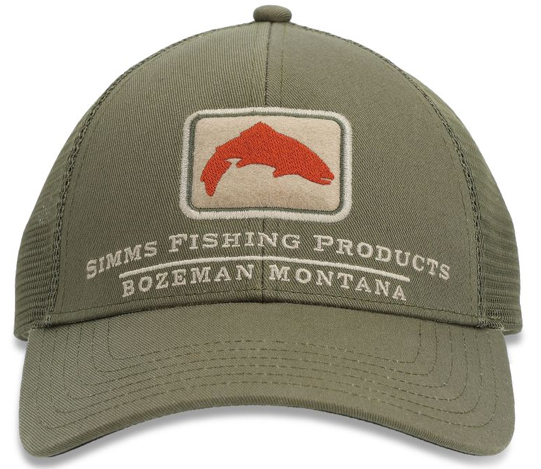 P-24734_Simms_Trout_Icon_Trucker_hat_riffle_green Simms Trout Icon Trucker Cap Schirmmütze riffle green