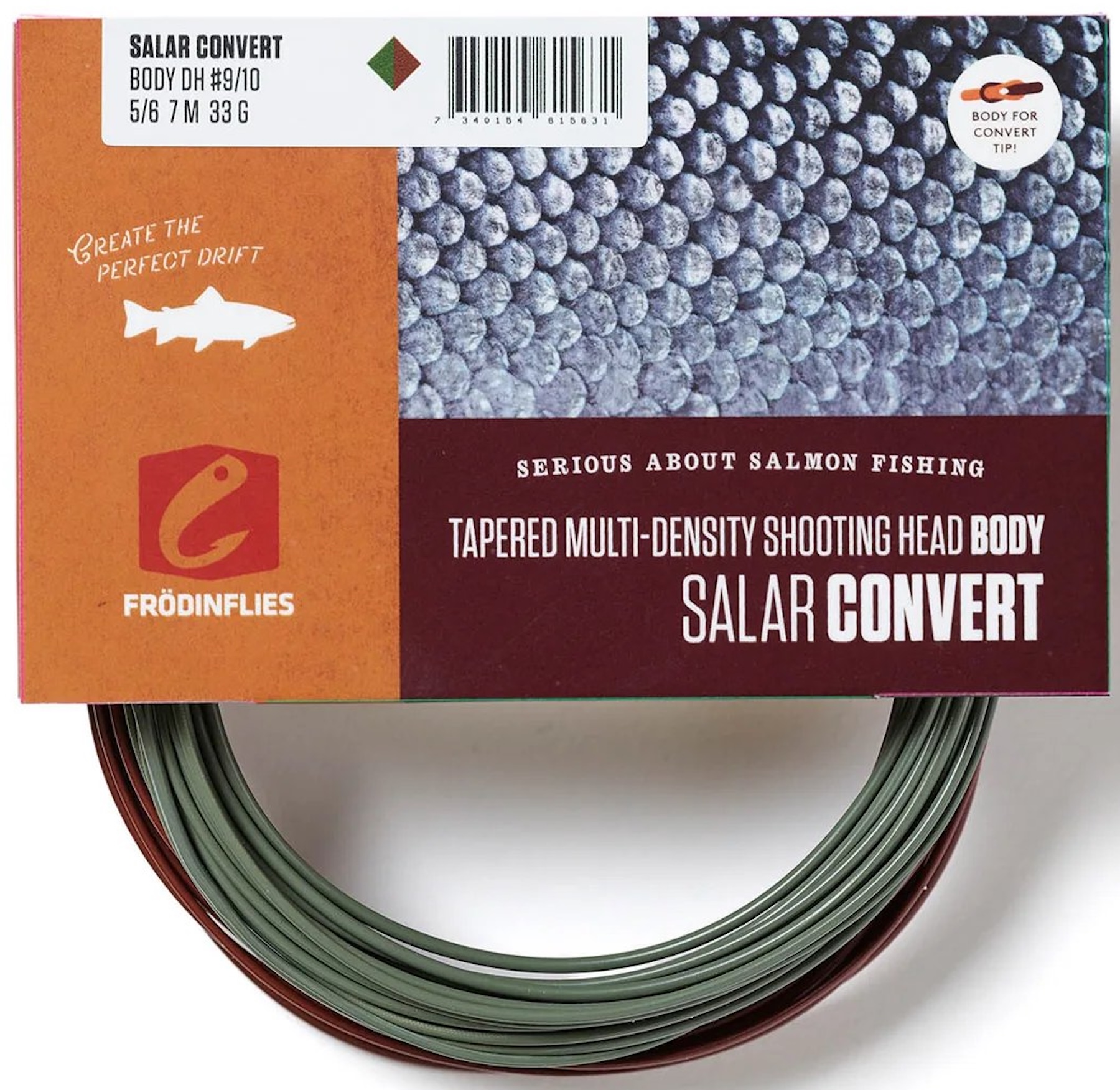 Frödin Salar Convert Short Spey Doublehand Shooting Head Sink5-Sink6 Schusskopf