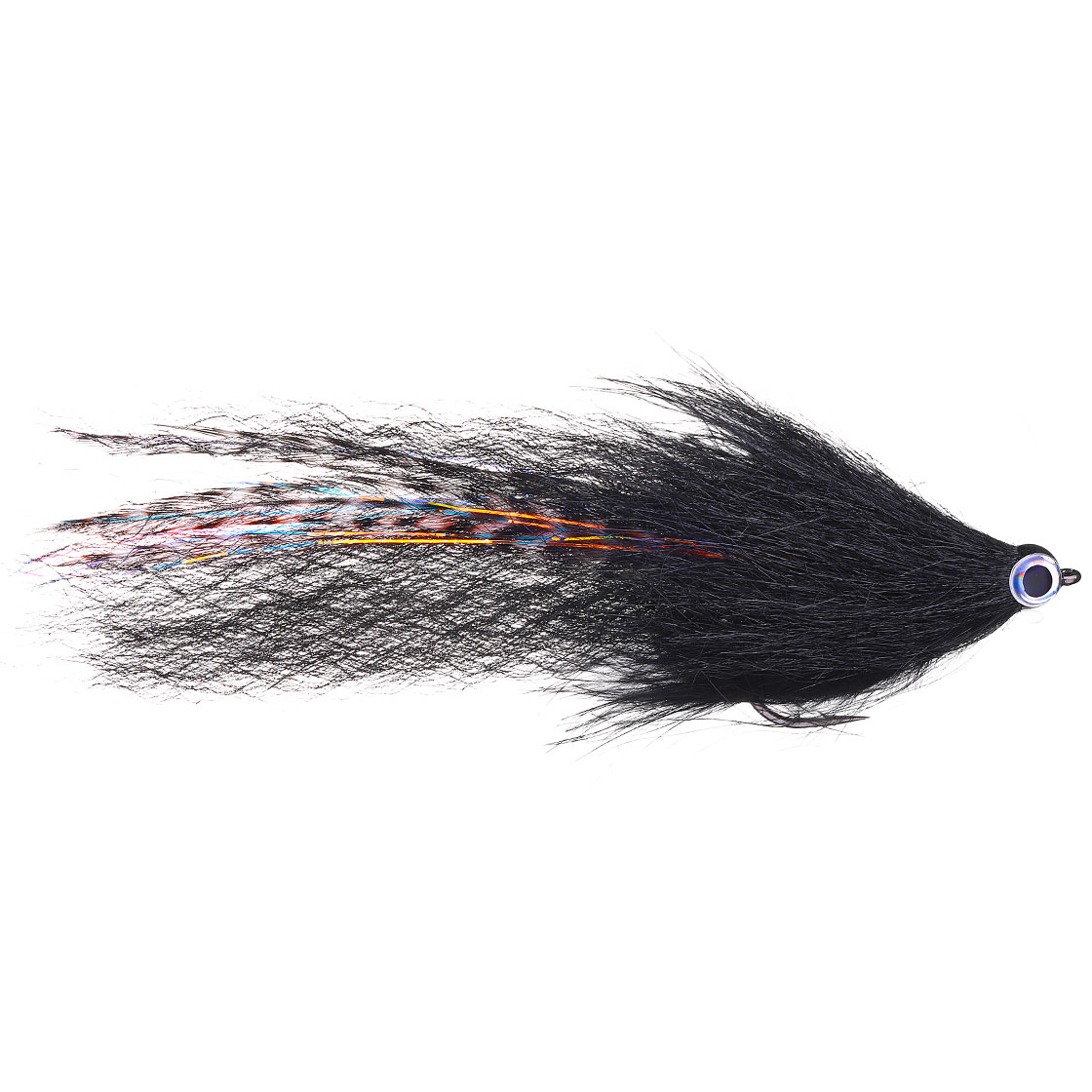 gt-brush-black-with-grizzly Superflies Hechtfliege - Predator Brush black grizzly