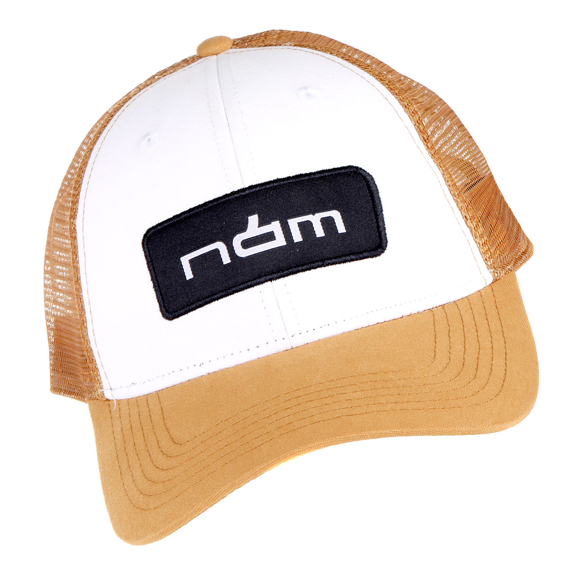 P-20334_Nam-Curved-Trucker-LP-Cap-Kappe-white-light-brown_Foto2