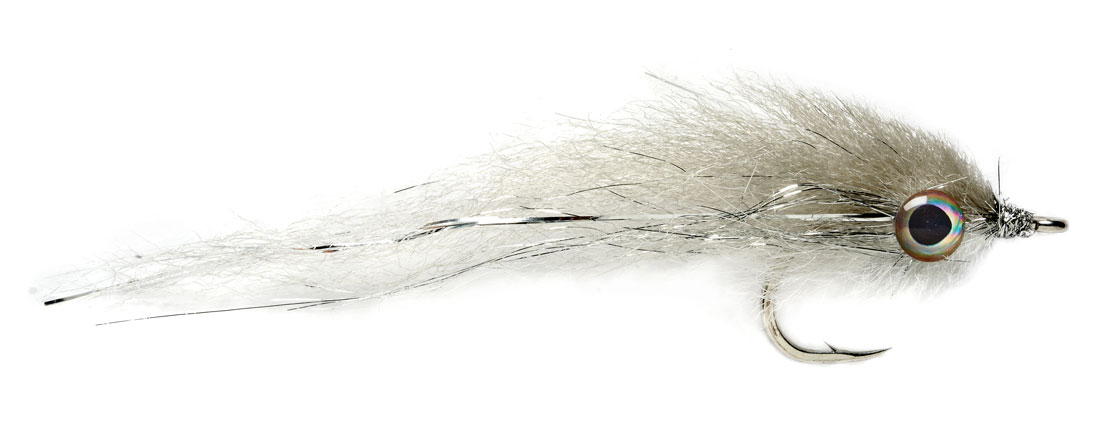 Fulling Mill Streamer - Salty Mullet grey & white