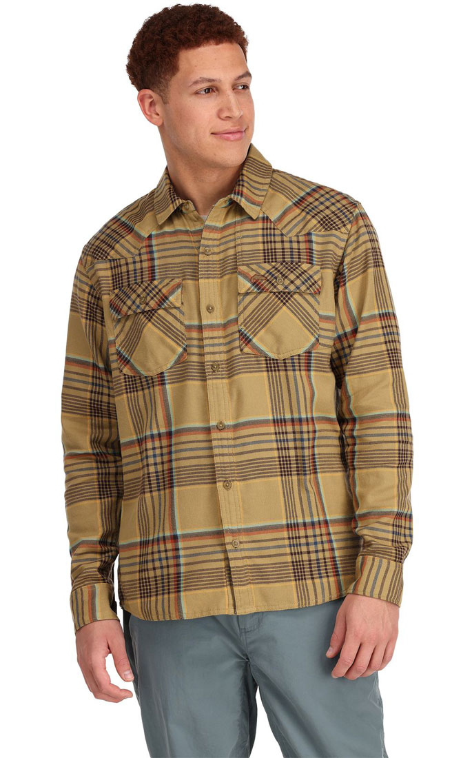 Simms_Santee_Flannel_Shirt_Hemd_camel_navy_clay_neo_plaid_2