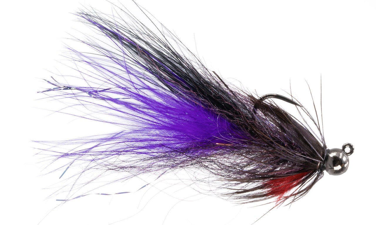 Umpqua Jig Streamer Gamebird Doctor Black Purple #8
